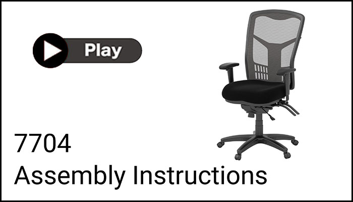 Watch an instructional video on how to assemble 7704. 7704 Assembly