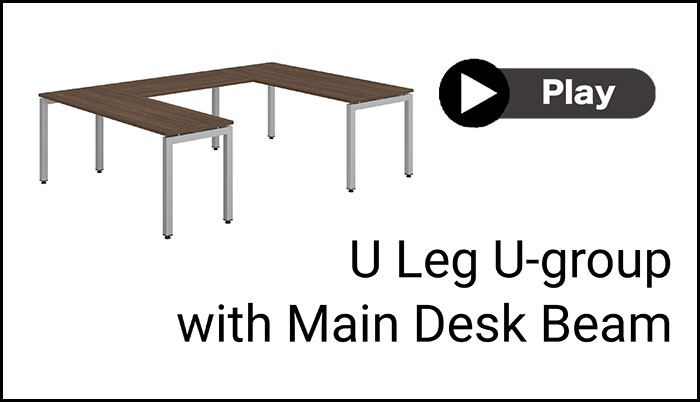 Watch an instructional video on how to install U leg U group with desk beam. Assembly Instructions U leg U group with desk beam