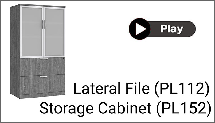 Watch a step-by-step instructional video on how to assemble our Lateral File/Double Door Combo Unit videos_pl112_pl152